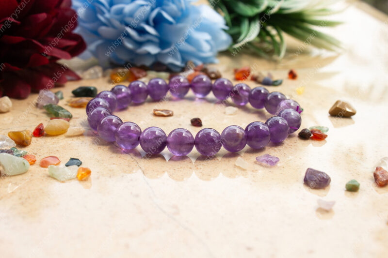 Amethyst Bracelet for Stress Relief, Wisdom and Intuition, Third Eye Activation - Image 5