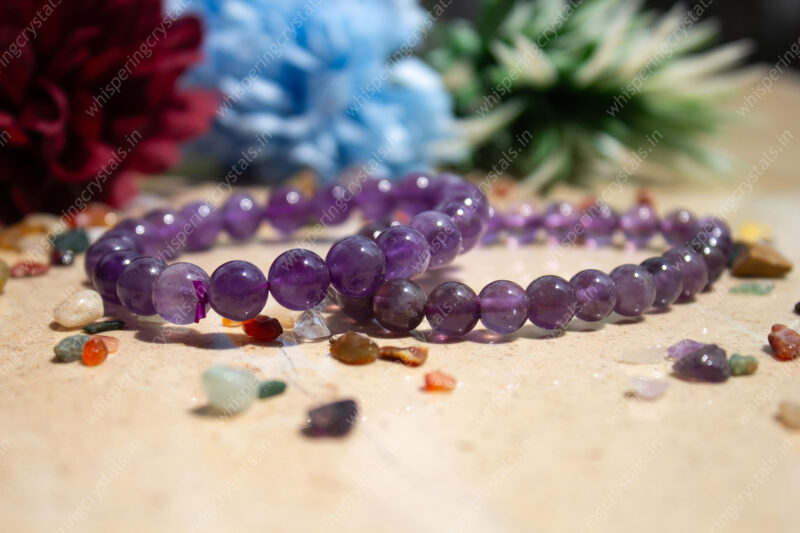 Amethyst Bracelet for Stress Relief, Wisdom and Intuition, Third Eye Activation - Image 6