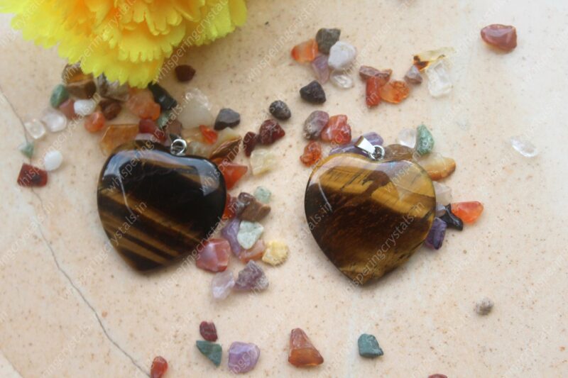 Tiger Eye Heart Pendant - Image 4