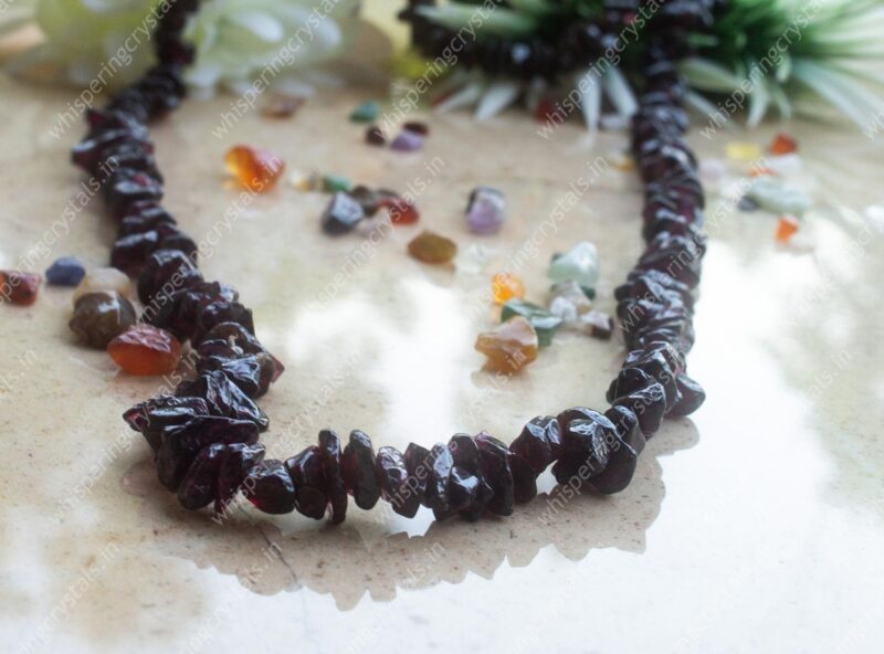Almandine/ Red Garnet Uncut Necklace